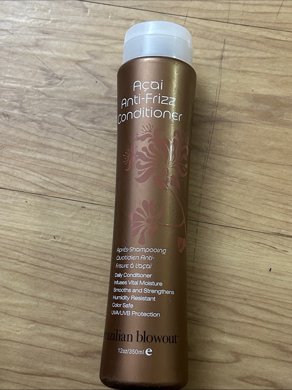 Brazilian Blowout Açaí Anti-Frizz Conditioner - Bronze Bottle 12 oz. New